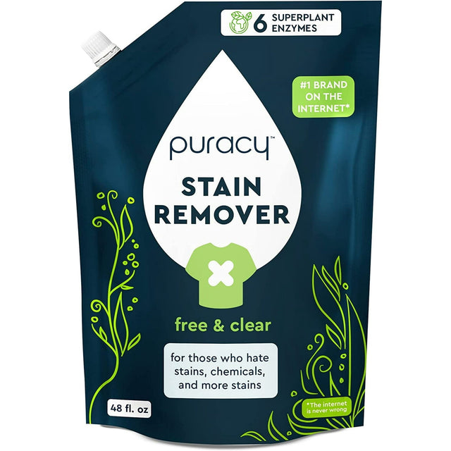 Laundry Stain Remover Refill, Free & Clear, 48 fl.oz. D9